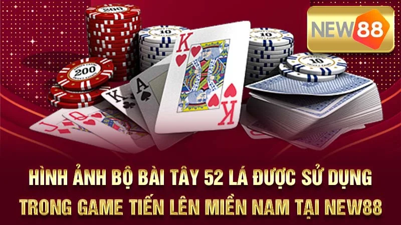 Hình ảnh bộ bài Tây 52 lá được sử dụng trong game Tiến Lên Miền Nam tại NEW88.
