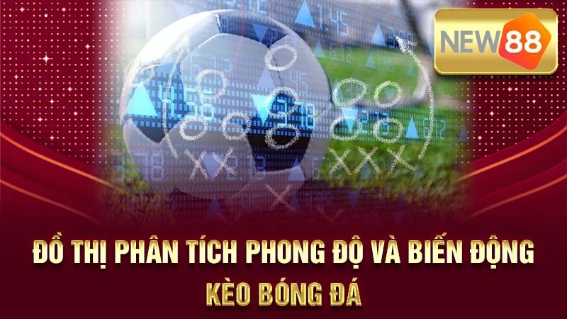 Đồ thị phân tích phong độ và biến động kèo bóng đá.